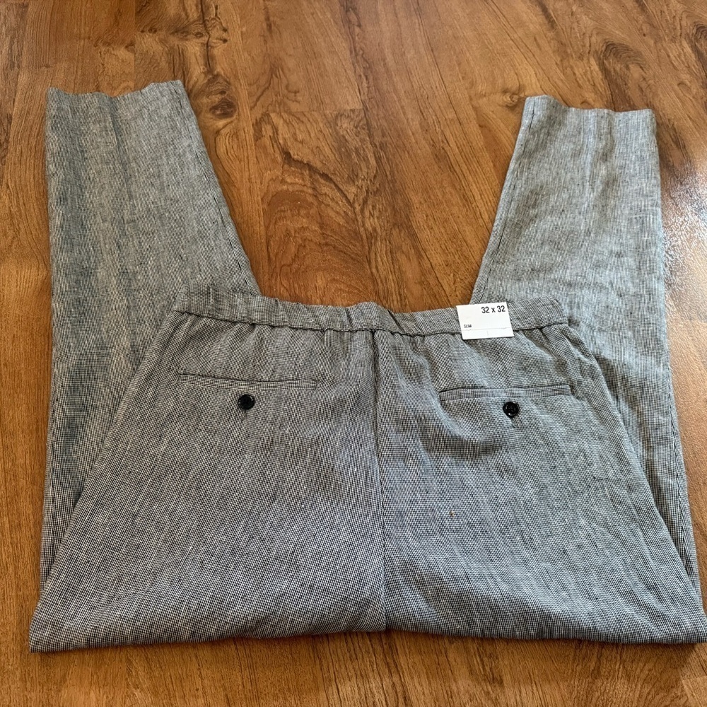 Men’s Express Gray Chinos Slim Fit Tapered NEW 32x32 - Picture 5 of 7
